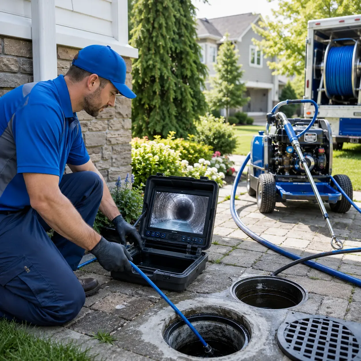 Outdoor drain cleaning professionals serving East Kingston, NH