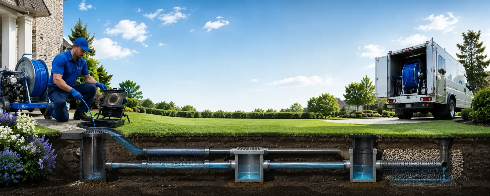 Outdoor drain cleaning information for East Kingston, NH